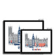 London Vector Framed Print image 11