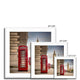 Vintage telephone boxes below Big Ben Framed Print image 11
