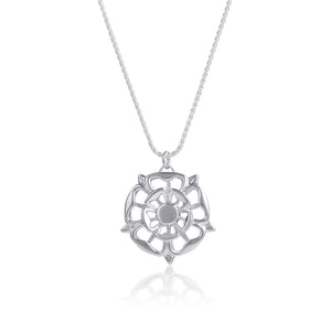 House of Lords Silver Tudor Rose Necklace