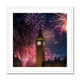 Fireworks over Big Ben Framed Print image 2