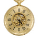 Gold Plated Half Hunter Pocket Watch image 3