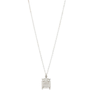 Sterling Silver Portcullis Pendant Necklace