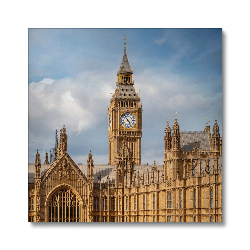 Big Ben above Westminster Hall Canvas featured image