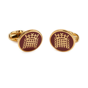 Round House of Lords Enamel Cufflinks
