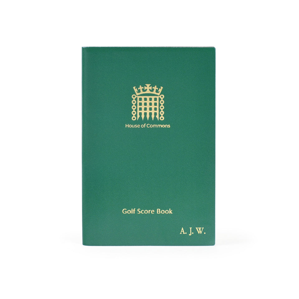 Personalised Leather Golf Score Book featured image