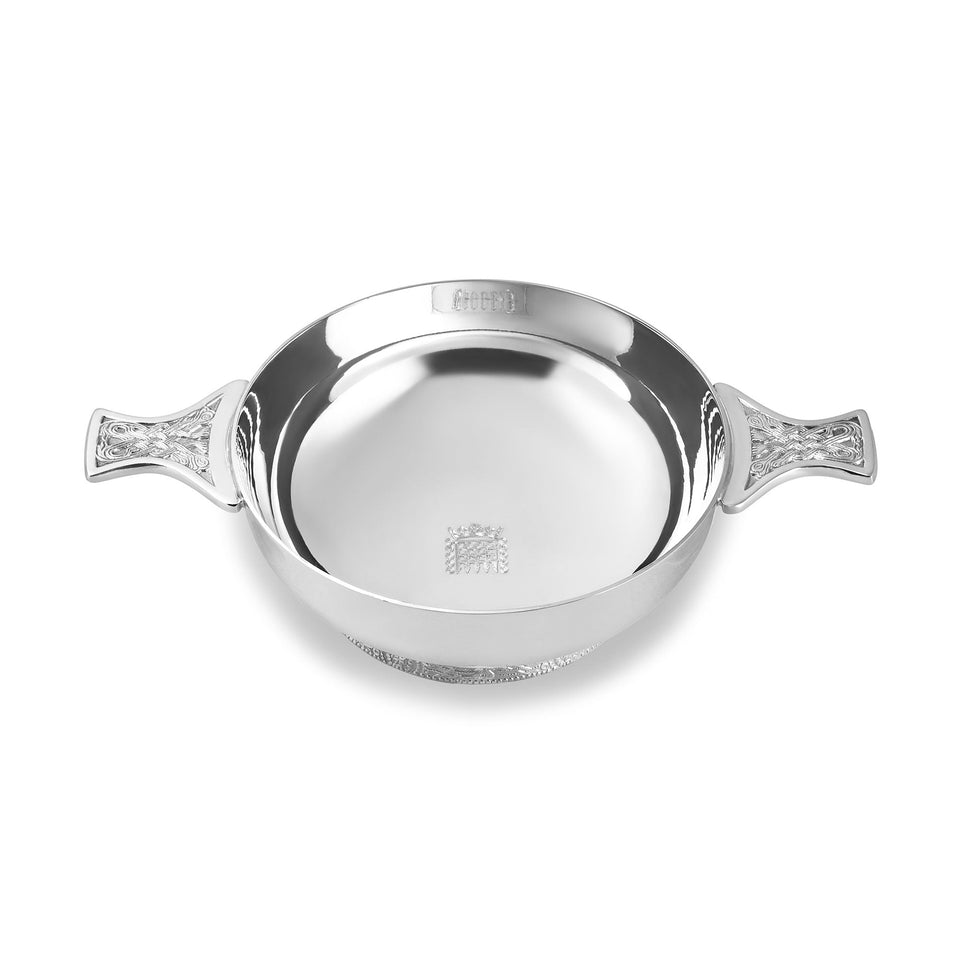Silver-Plated Celtic Quaich Bowl featured image