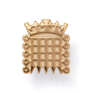Gold Portcullis Lapel Pin