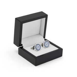 Big Ben Clock Face Silver Cufflinks