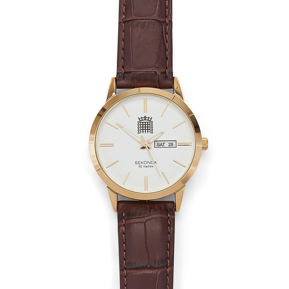 Men's Gold-Plated Portcullis Watch featured image