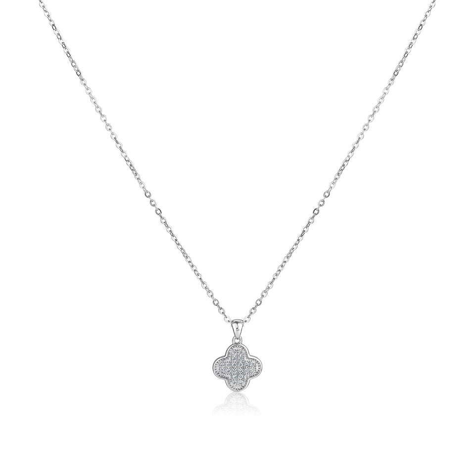 Palace Quatrefoil Silver Necklace featured image
