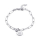 Silver and Cubic Zirconia Portcullis Bracelet image 1