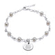 Silver and Pearl Portcullis Bracelet image 1