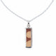 Sterling Silver Encaustic Tile Necklace image 4