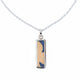 Sterling Silver Encaustic Tile Necklace image 3