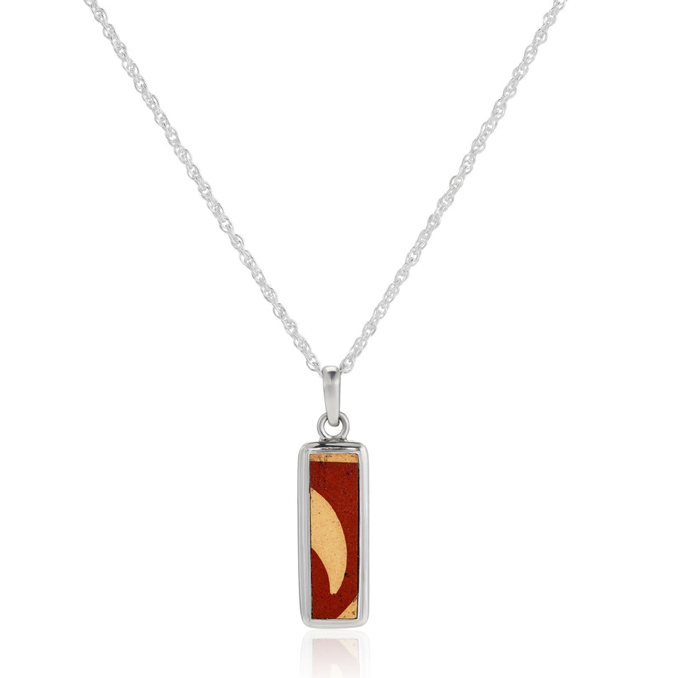 Sterling Silver Encaustic Tile Necklace featured image