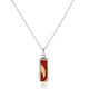 Sterling Silver Encaustic Tile Necklace image 1