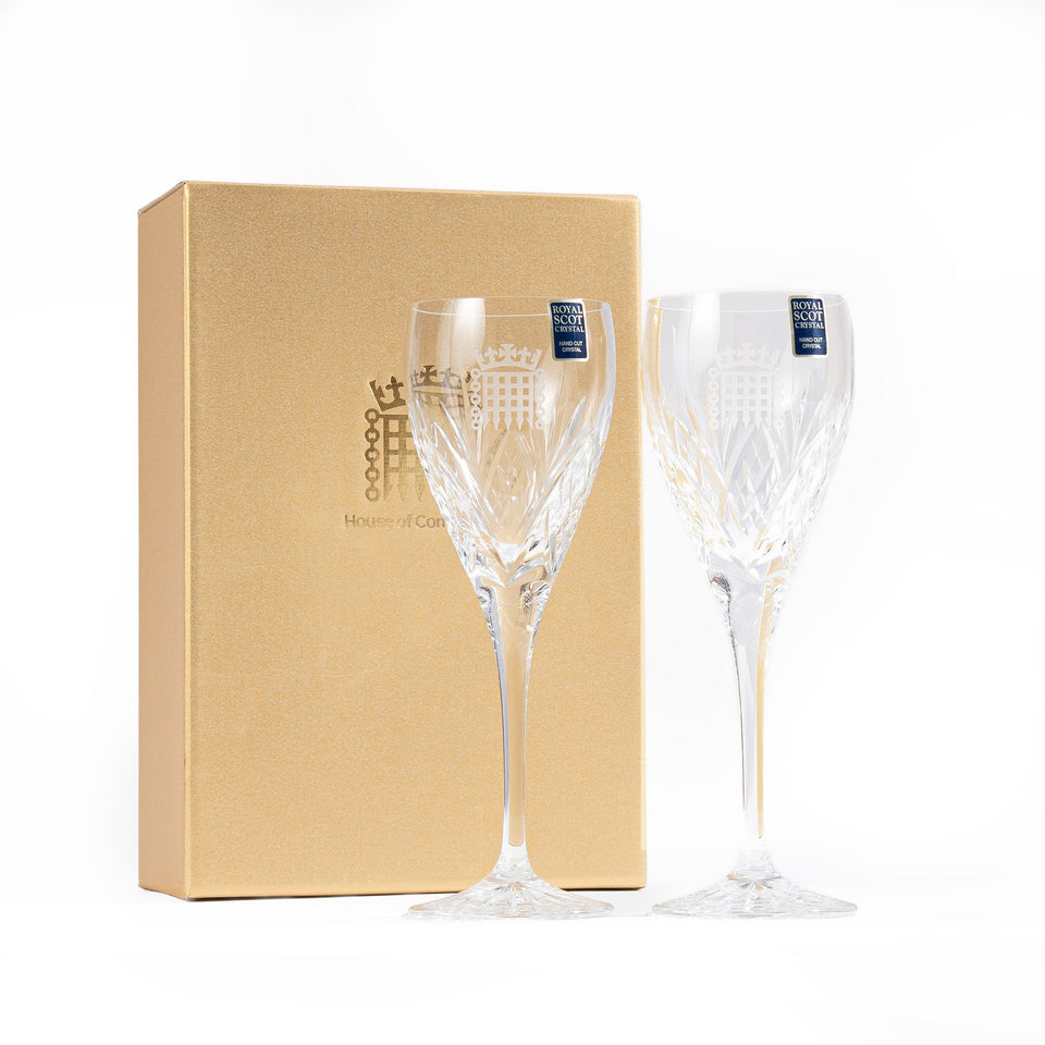 Cut Crystal Portcullis Wine Glasses featured image