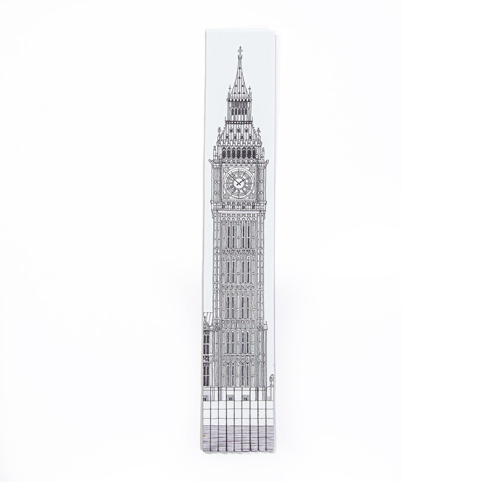 Big Ben Architectural Drawing Leather Bookmark featured image