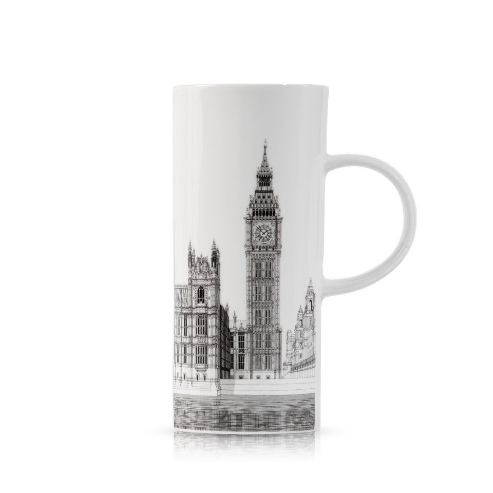 Big Ben Architectural Drawing Fine Bone China Tall Mug featured image