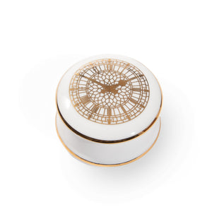 Big Ben Clock Face Fine Bone China Trinket Box