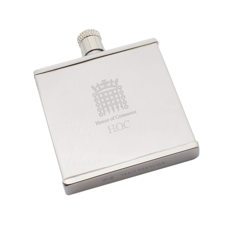 Personalised House of Commons Slimline Hip Flask featured image