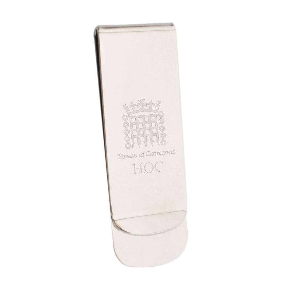 Personalised House of Commons Silver Plated Money Clip featured image