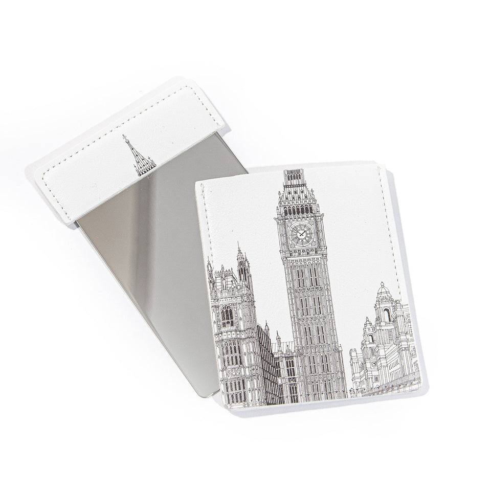 Big Ben Architectural Drawing Sliding Pocket Mirror featured image