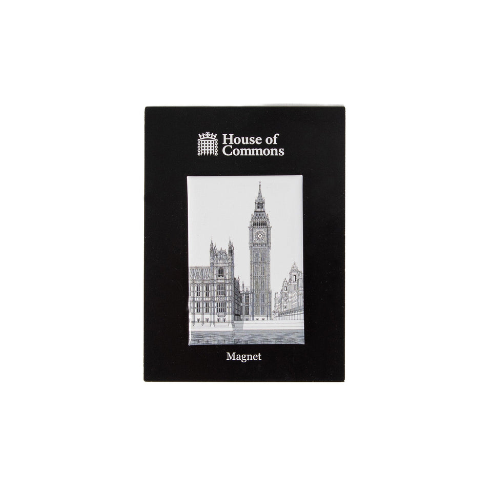 Big Ben Architectural Drawing Fridge Magnet featured image