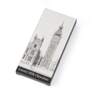 Big Ben Architectural Drawing Milk Chocolate Bar