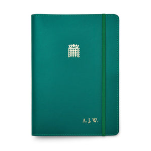 Personalised House of Commons A5 Leather Portfolio Folder