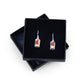 Sterling Silver Encaustic Tile Earrings image 2
