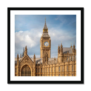 Big Ben above Westminster Hall Framed Print
