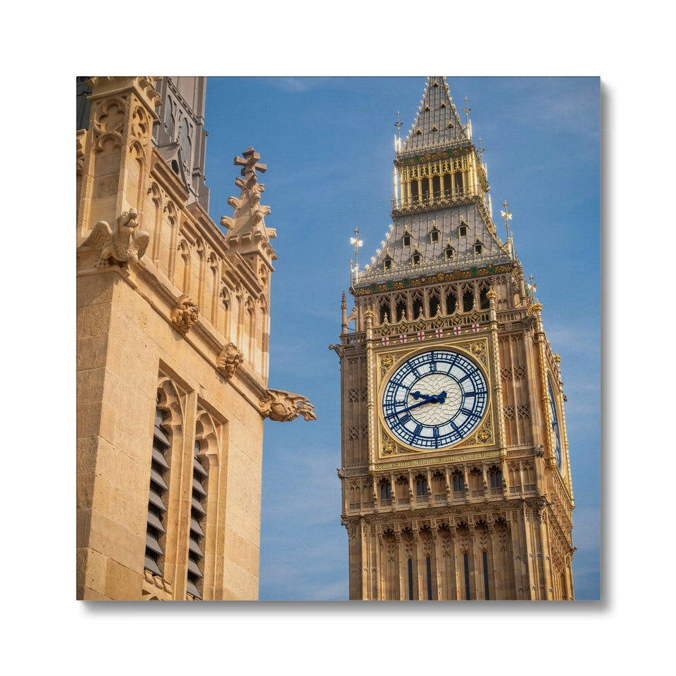 Big Ben from the roof of the House of Commons Canvas featured image