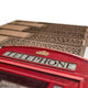 Vintage telephone boxes below Big Ben Canvas image 8