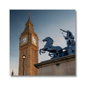 Big Ben and the statue of Boudicca Canvas