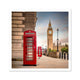 Vintage telephone boxes below Big Ben Fine Art Print image 1
