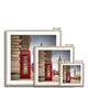 Vintage telephone boxes below Big Ben Framed Print image 12