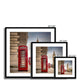 Vintage telephone boxes below Big Ben Framed &amp; Mounted Print image 10