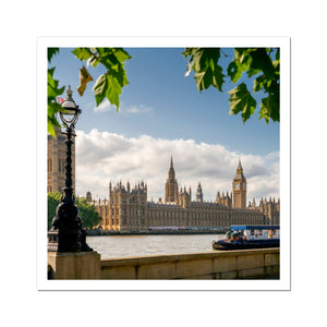 The Palace of Westminster from South Bank Fine Art Print