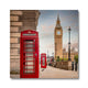 Vintage telephone boxes below Big Ben Canvas image 2