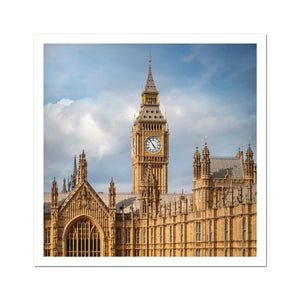Big Ben above Westminster Hall Fine Art Print