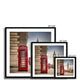 Vintage telephone boxes below Big Ben Framed Print image 10