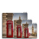Vintage telephone boxes below Big Ben Canvas image 10